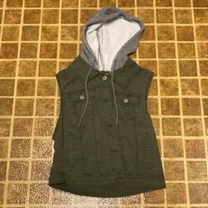Denim Wallflower vest with hood size L